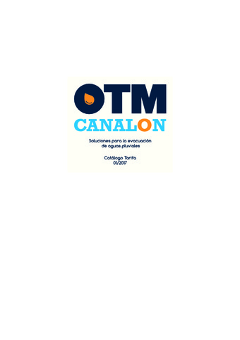 OTM - Catálogo-Tarifa 2017