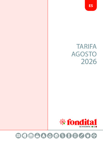 FONDITAL TARIFA AGOSTO 2026