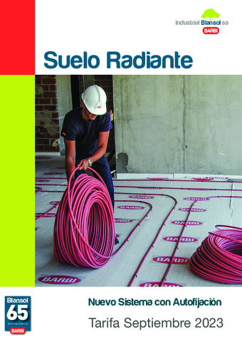 IND. BLANSOL TARIFA SUELO RADIANTE SEPTIEMBRE 2023
