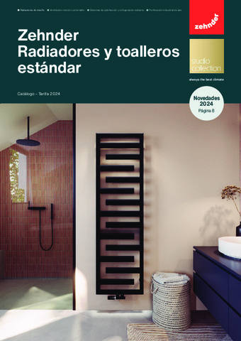 ZEHNDER TARIFA RADIADORES Y TOALLEROS 2024