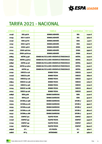 MEBA TARIFA 2021