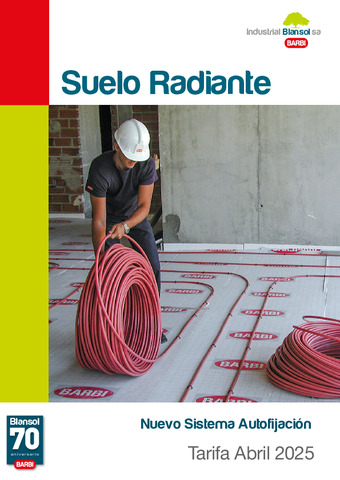 IND. BLANSOL TARIFA SUELO RADIANTE ABRIL 2025