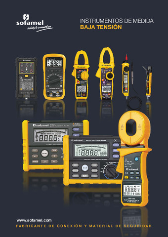 INSTRUMENTOS DE MEDIDA BAJA TENSIÓN