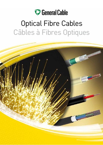 GENERAL CABLE - Catálogo Optical Fibre Cables