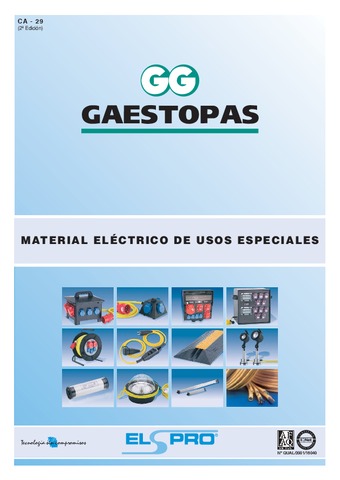 GAESTOPAS - Catálogo material para usos especiales ELSPRO