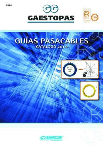 GAESTOPAS - Catálogo Guías pasacables Canfor