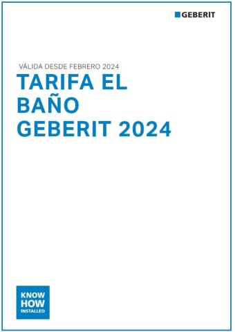 GEBERIT Tarifa 2024 El Baño Geberit 01.02.2024