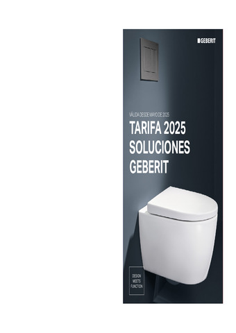 GEBERIT TARIFA 2025 SOLUCIONES GEBERIT ACTUALIZADA 01.05.2025