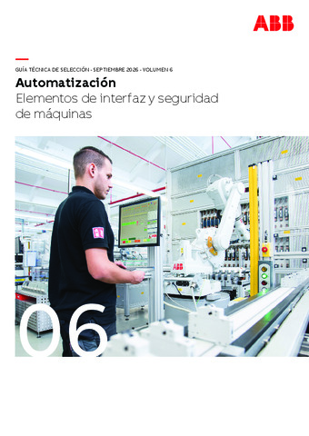 ABB CATÁLOGO ELEMENTOS DE INTERFAZ Y SEGURIDAD DE MÁQUINAS 2026