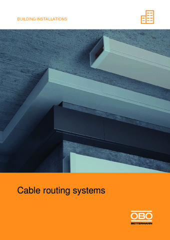Cable routing systems
