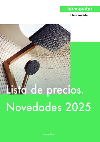 HANSGROHE 03 Tarifa Novedades hansgrohe 2025