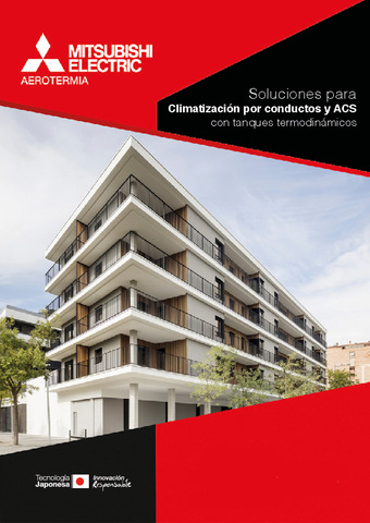Mitsubishi Electric: Soluciones para Climatización por Conductos y ACS con tanques termodinámicos.