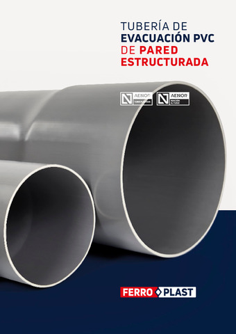 FERROPLAST: TRÍPTICO EVAC. PVC PARED ESTRUCTURADA