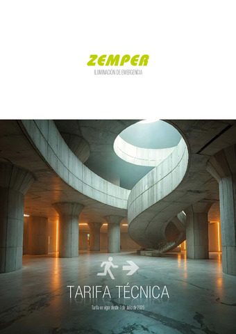 ZEMPER: Actualización Tarifa Técnica 2025