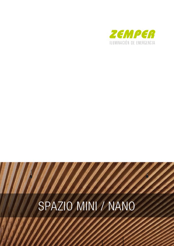 Catálogo Spazio Mini y Nano