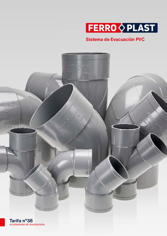 FERROPLAST: CUADRÍPTICO SISTEMA EVACUACIÓN PVC