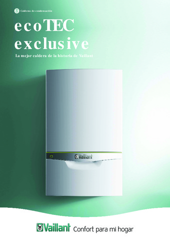 VAILLANT - Catálogo ecoTEC exclusive