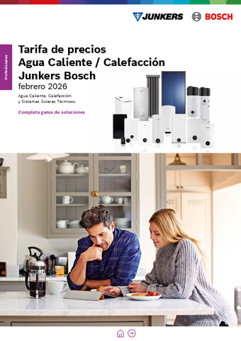 JUNKERS TARIFA AGUA CALIENTE / CALEFACCIÓN FEBRERO 2026