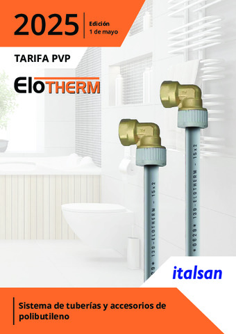 ITALSAN tarifa Sistema Polibutileno Elotherm 01.05.2025