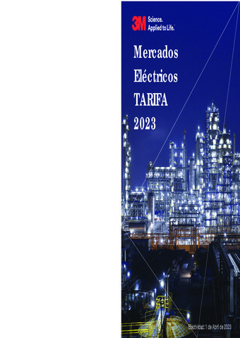 Catálogo producto eléctricos 3M 2023