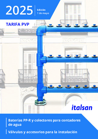 ITALSAN tarifa baterias ppr valvulas acometida 01.05.2025