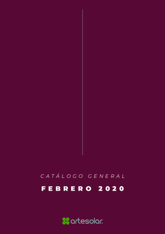 ARTESOLAR - Catálogo General 2020