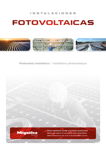 Dossier instalaciones fotovoltaicas