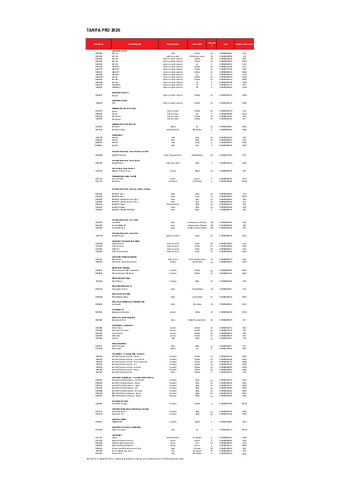 TARIFA GRIFFON 15.01.2026