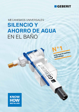 GEBERIT FOLLETO MECANISMOS UNIVERSALES