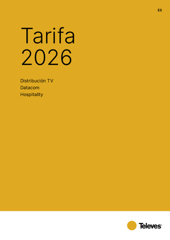 Tarifa - Infraestructuras de Telecomunicación 2026 - Península
