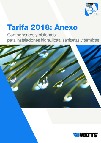 WATTS - Tarifa Anexo 2019