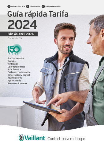 VAILLANT TARIFA ABRIL 2024