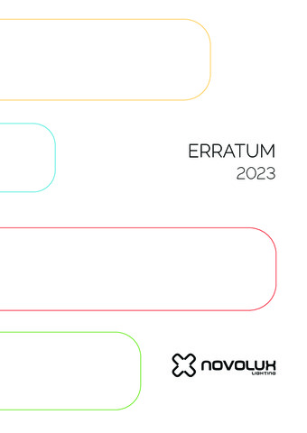 Novolux - FE DE ERRATAS 2023