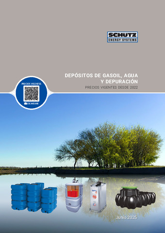 SCHUTZ CATÁLOGO DEPÓSITOS GASOIL, AGUA Y DEPURACIÓN 2025