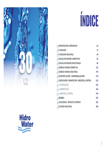 HIDRO WATER CATALOGO RESIDENCIAL