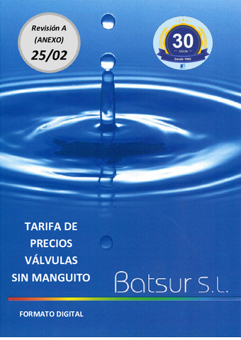 BATSUR TARIFA 15.04.2025 ANEXO VALVULAS SINMANGUITO