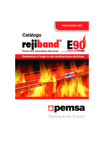 PEMSA - rejiband® resistencia al fuego E90