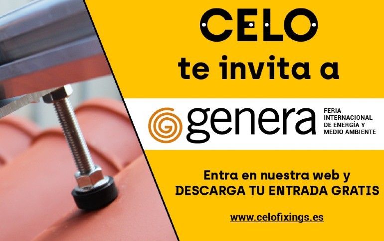 CELO presentará novedades en fijación solar en GENERA, la Feria Internacional de Energía y Medioambiente