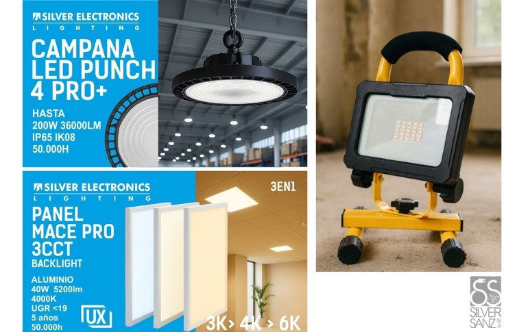 SILVER SANZ impulsa la iluminación profesional con soluciones LED de alto rendimiento para entornos industriales y técnicos