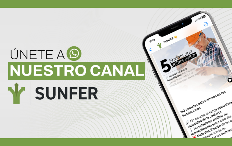 Sunfer Energy inaugura nuevo canal de difusión para instaladores en WhatsApp