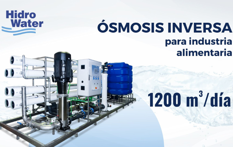 HIDRO-WATER desarrolla una planta de ósmosis inversa industrial de 1.200 m³ diarios para la industria alimentaria en Valencia