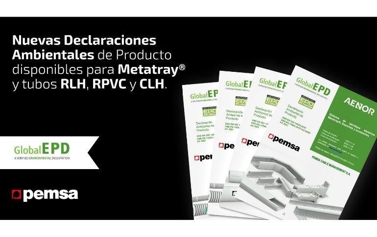 Pemsa amplía sus Declaraciones Ambientales de Producto a nuevos sistemas de tubos y bandejas aislantes