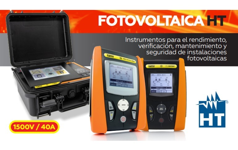 HT te muestra su nueva gama de instrumentación fotovoltaica