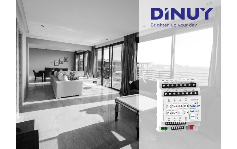 DINUY lanza al mercado un innovador actuador master room KNX