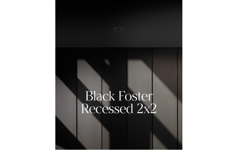 Black Foster Recessed 2x2 de Arkoslight