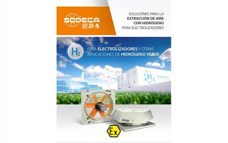 Soluciones Sodeca para la extracción de aire con hidrógeno para electrolizadores