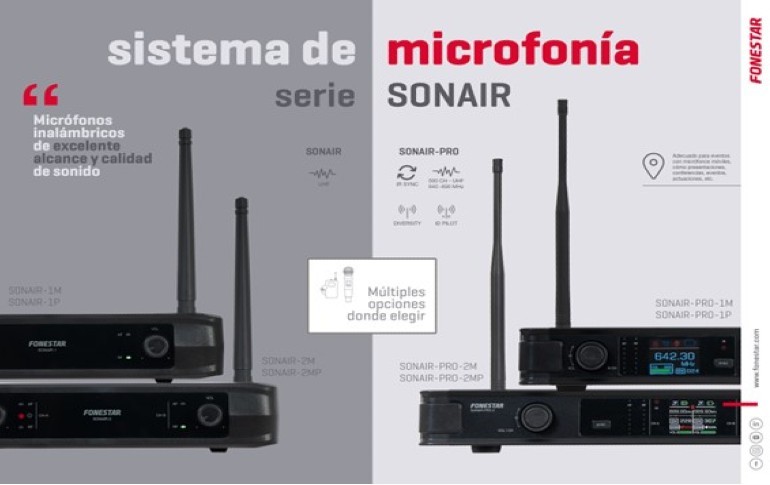 FONESTAR presenta SONAIR, su nuevo sistema de microfonía