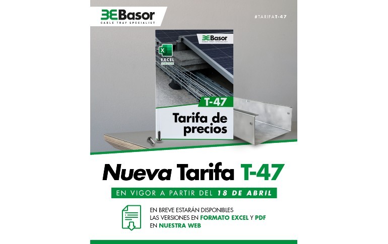 Basor lanza su nueva Tarifa de Precios T-47