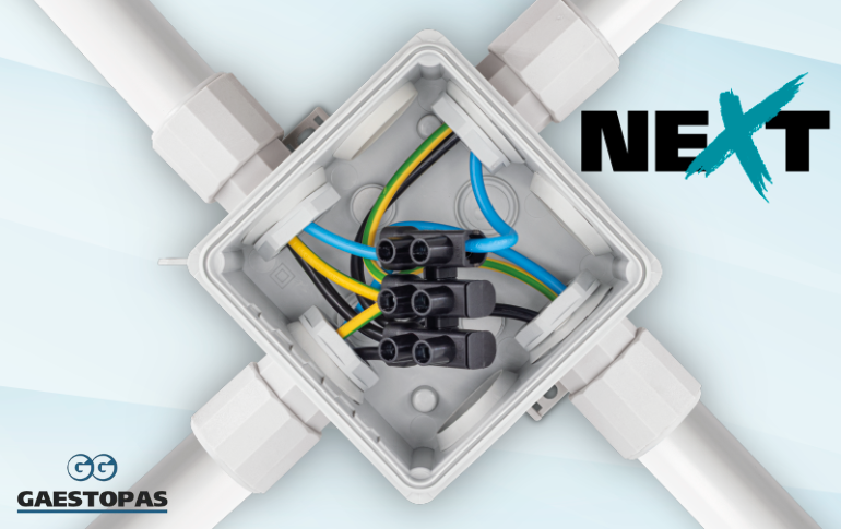 GAESTOPAS presenta su nueva línea NEXT, la evolución en regletas de conexión