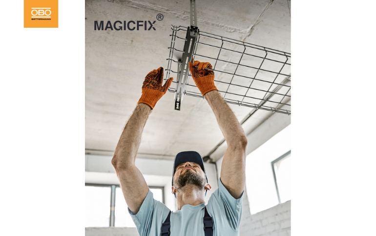 OBO BETTERMANN impulsa la eficiencia en obra con el nuevo sistema de montaje OBO-MagicFix®